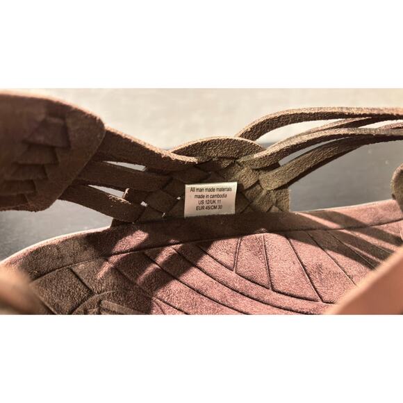 MALIBU SANDALS Canyon Vegan Leather Rubber Bison Brown Men's Size 12 - Picture 10 of 10